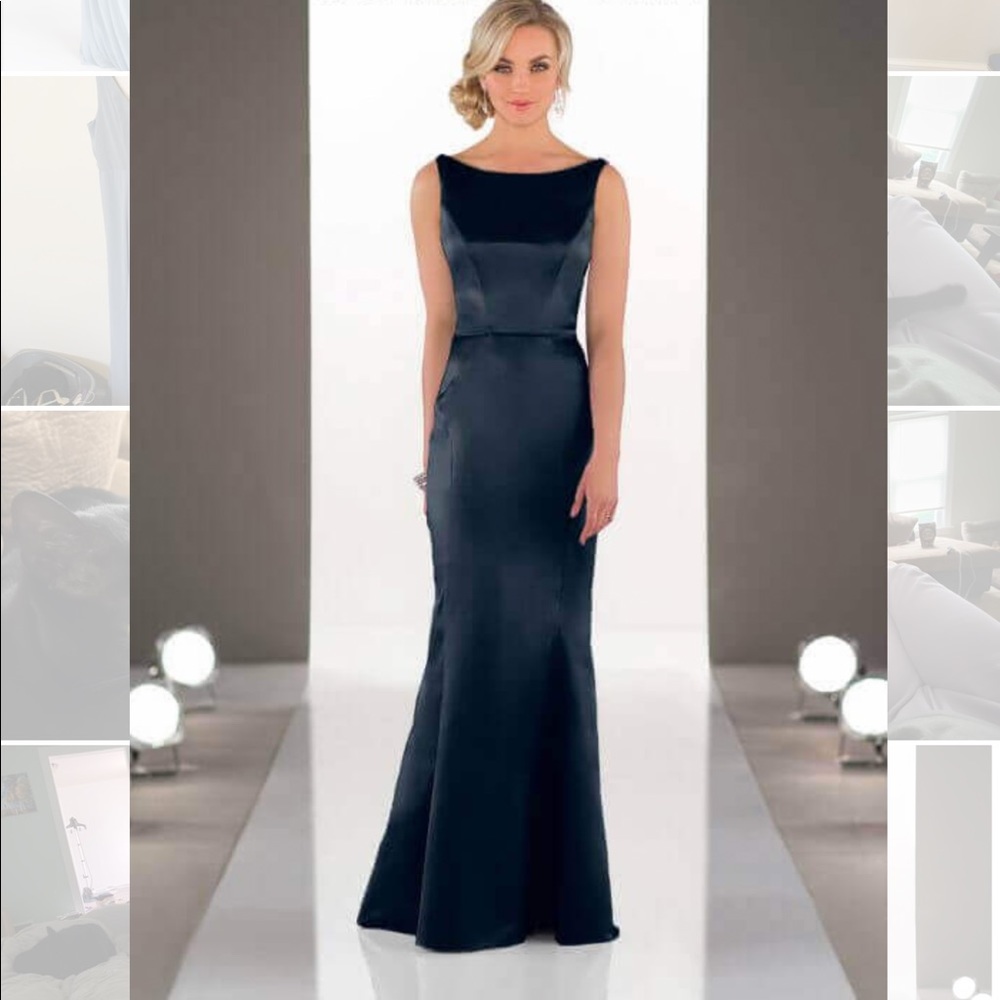 Navy blue sorella vita bridesmaid dress